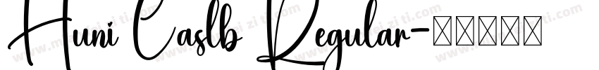 Huni Caslb Regular字体转换